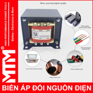 Bien The Bien Ap Tang Pho Doi Dien AC 220V Ra 5V 12V 23V 30V 10A Minh Quang Chat Luong Cao