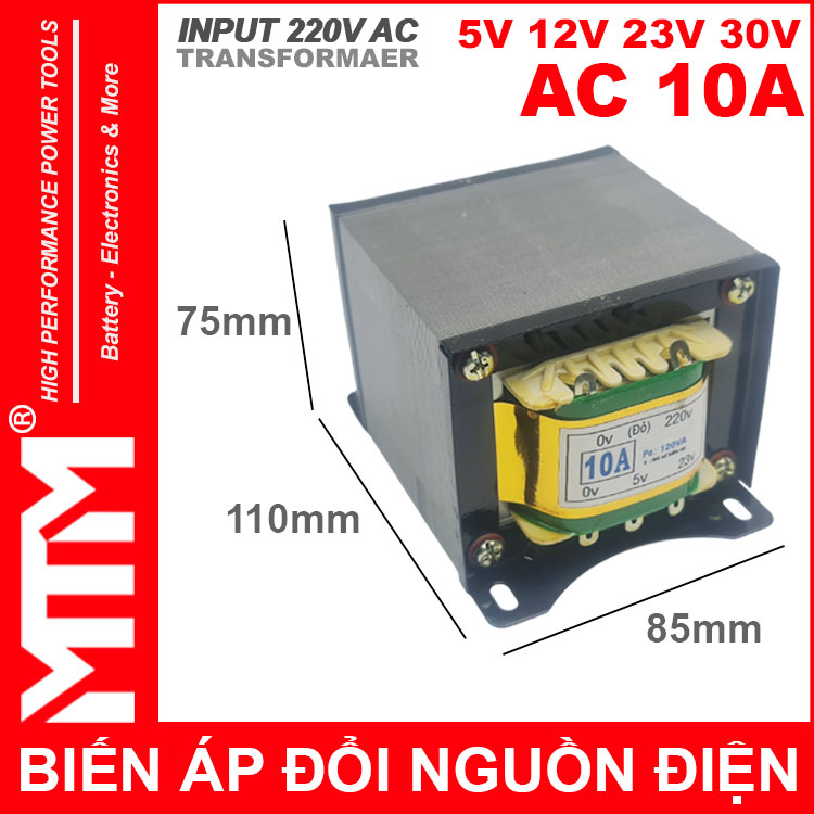 Bien The Bien Ap Tang Pho Doi Dien AC 220V Ra 5V 12V 23V 30V 10A Kich Thoc Bien The Bien Ap Tang Pho Doi Dien AC 220V Ra 5V 12V 23V 30V 10A Kich Thoc