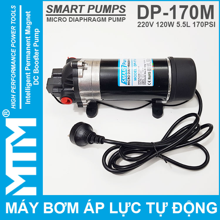 May Bom Ap Luc Mini Smartpumps 220V 120W 170M Bom Tang Ap Tu Dong May Bom Ap Luc Mini Smartpumps 220V 120W 170M Bom Tang Ap Tu Dong