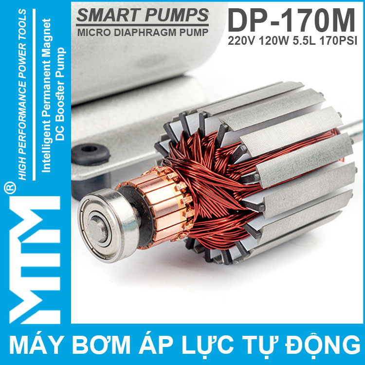 Motor May Bom Ap Luc Mini Smartpumps 220V 120W 170M Motor May Bom Ap Luc Mini Smartpumps 220V 120W 170M