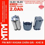 Cell Pin May Khoan 16v8 2ah 4cell Lishen Khe B