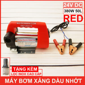 May Bom Xang Dau Nhot 24V 380W 50L Red