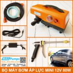 Bo Rua Xe Ap Luc Mini 12v 80w 10ah