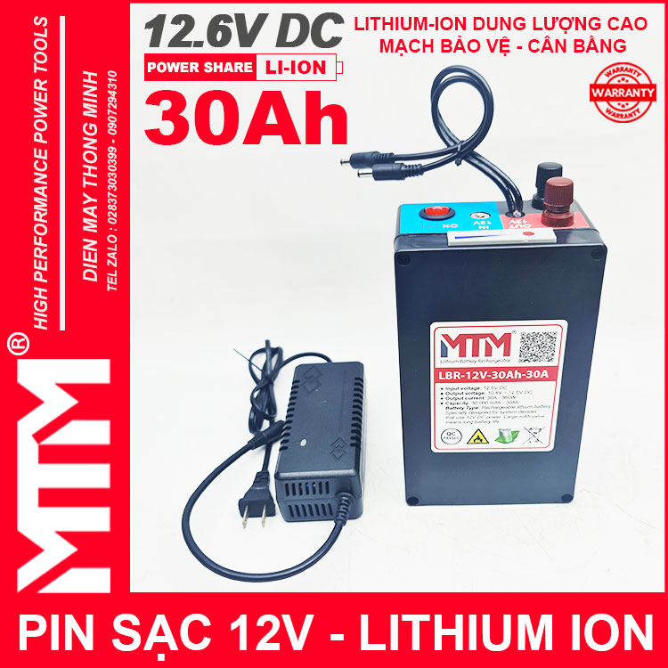 Box Pin Lithium Ion 12V 30Ah 30A 3S MTM Box Pin Lithium Ion 12V 30Ah 30A 3S MTM