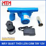 Quat Thoi Lua Cam Tay Dung Pin 12V 20W