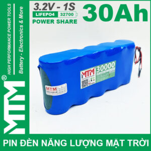 Ban Pin Den Nang Luong Mat Troi 3v2 30Ah 30000mAh Cell Pin Sat Lifepo4 32700