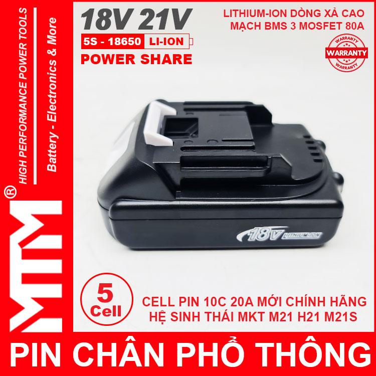 Dong Pin Chan Pho Thong Makita Dekton M21 Hukan H21 18V 21V 5 CELL 2ah MTM Chinh Hang Dong Pin Chan Pho Thong Makita Dekton M21 Hukan H21 18V 21V 5 CELL 2ah MTM Chinh Hang