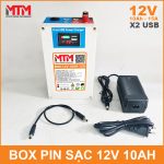 Pin Sac 12v 10Ah 15A USB