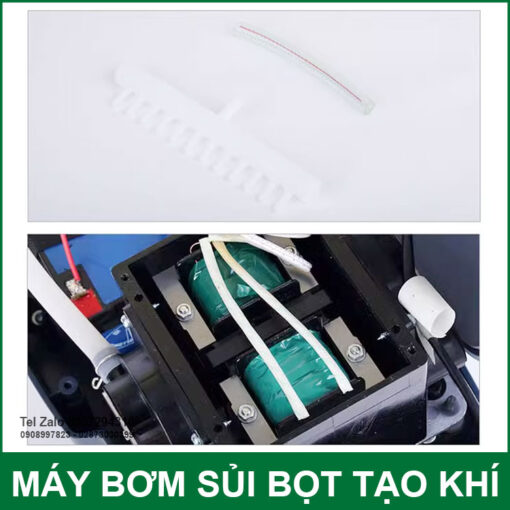May Bom Sui Bot Khi Ho Ca 220V 20W 30L Auto AC DC Resun Phu Kien