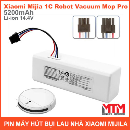 Pin May Hut Bui Lau Nha Xiaomi Robot MOP 14v4 5200mah