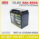 Ban Ac Quy Pin Xe May 12V 9Ah 800A M07 A 12V9AH 800A