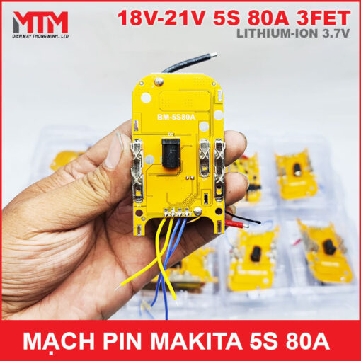 Gia Mach Bao Ve Pin Makita 5S 80A Vang