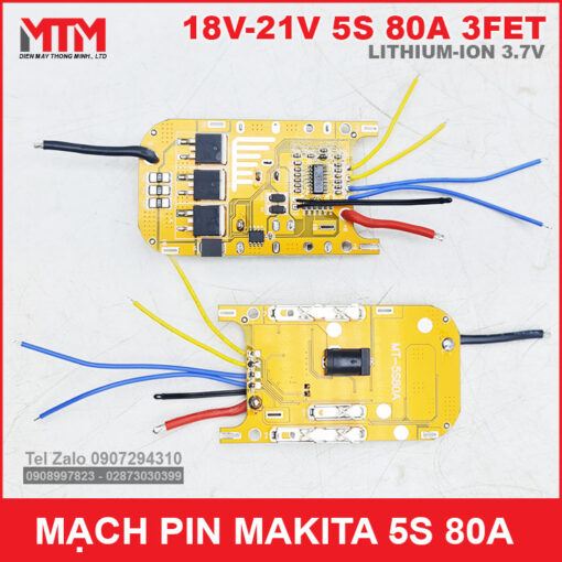 Gia Mach Bao Ve Pin Makita 5S 80A Vang Cao Cap