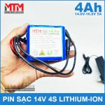 Pin 14V 4000mah 5A 4S2P MTM Gia Re