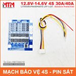 Mach Bao Ve Pin Sat 4S 30A 40A 12V8 Can Bang Gia Re