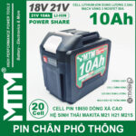 Phan Phoi Pin May Khoan Bat Vit Makita 21v 10ah 20 Cell Chinh Hang