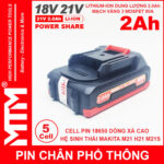 Pin Makita Chan Pho Thong 5 Cell 2000mah 80A