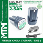 Pin May Khoan 16v8 2500 Kem Sac
