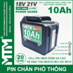 Pin May Khoan Bat Vit Makita 21v 10ah 20 Cell Chinh Hang Gia Tot