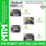 Cach Thay Pin Robot Lau Nha Hut Bui IRobot Roomba