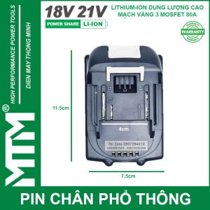 Kich Thuoc Pin Makita Chan Pho Thong Cell Samsung 25r 2500