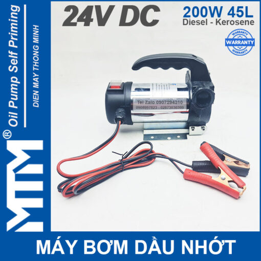 May bom dau nhot 24V 200W 45L Oring MTM gia re cao cap chinh hang 1