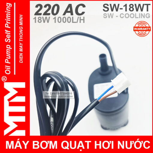 May bom quat hoi nuoc 220V 18W 1000L SW COOLING day nguon