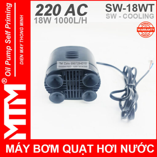 May bom quat hoi nuoc 220V 18W 1000L SW COOLING de may bom chim