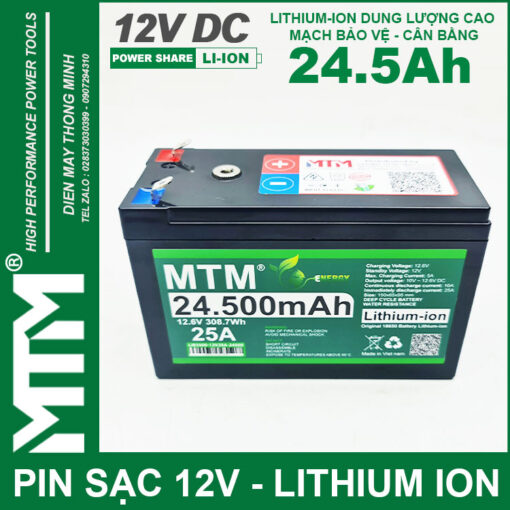 Pin quat den quat tich dien 12V 25A 24500mAh MTM chinh hang