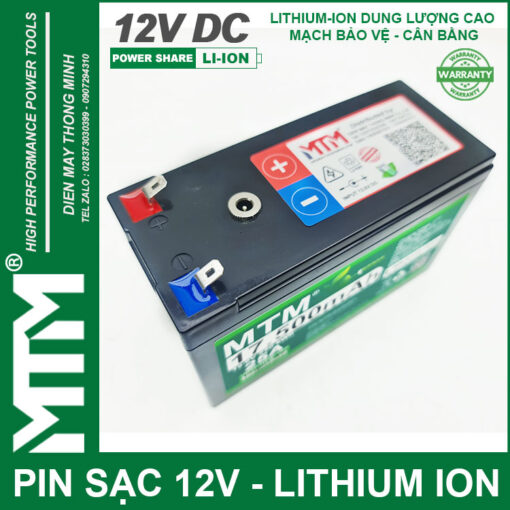 Pin quat den quat tich dien 12V 25A MTM