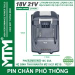 Kich Thuoc Pin Makita Chong Soc 80A Den Bao Pin 2 Ben Cell Samsung