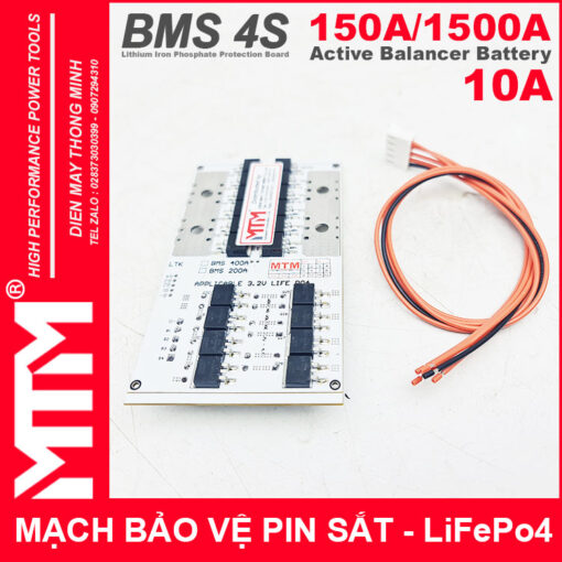 Mach bao ve pin sat khoi dong xe oto xe may4S 150A 1500A 12V8 can bang chu dong 10A