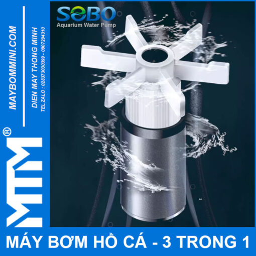 May bom chim oxy ho ca 220V Sobo motor khong choi than loi dong 1