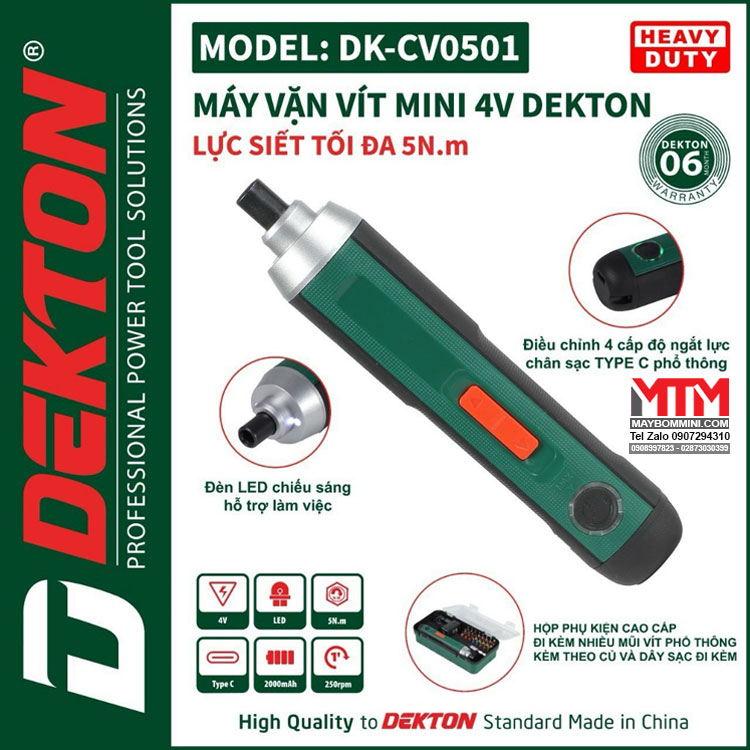 May Chuyen Vit Mini DEKTON DK CV0501 4 Cap Do Chan Sac Type C Kem Nhieu Phu Kien Xanh May Chuyen Vit Mini DEKTON DK CV0501 4 Cap Do Chan Sac Type C Kem Nhieu Phu Kien Xanh