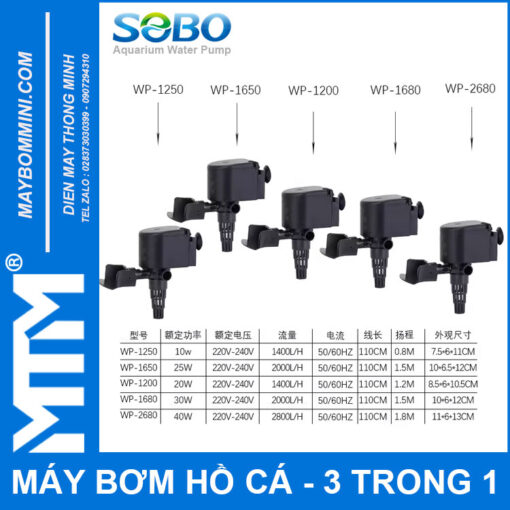 thong so may bom chim oxy ho ca 220V Sobo 3 trong 1 1