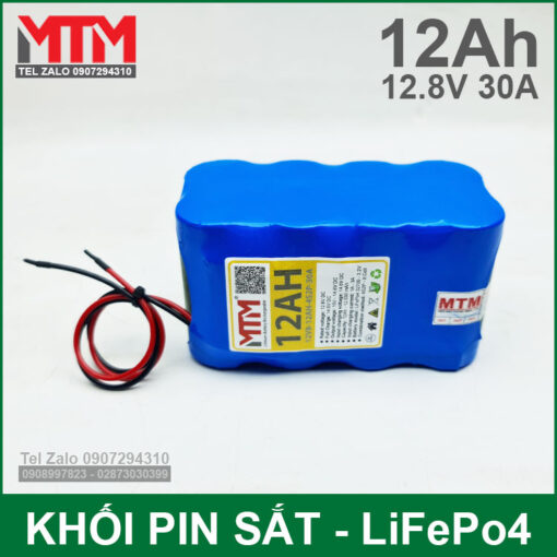 Khoi pin sat 12v 12ah 30A 4S chinh hang