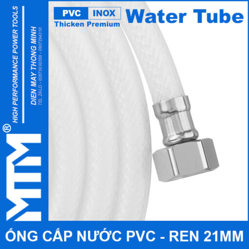 Ong nuoc tuoi cay rua xe ve sinh nha cua ren inox 21mm