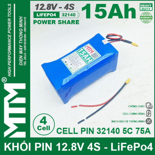 Pin 12v8 15Ah 30A 4S Mtm cell 32140 1