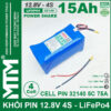 Pin 12v8 15Ah 30A 4S Mtm cell 32140