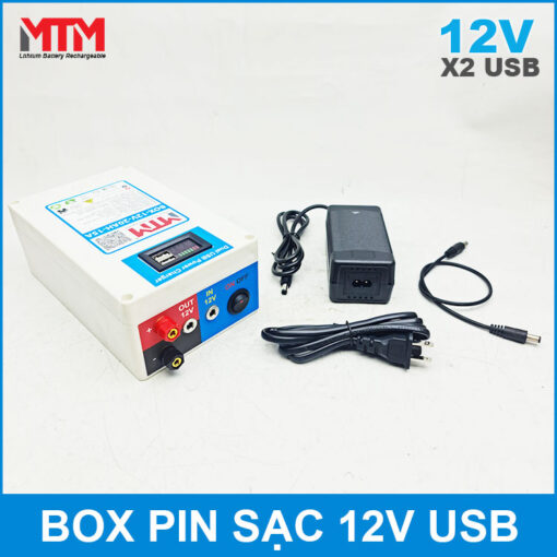 Pin sac 12v 15A USB