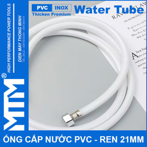 cho ban Ong day cap nuoc tuoi cay rua xe ve sinh nha cua ren inox 21mm