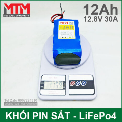 khoi luong pin sat 4s 12v 12ah