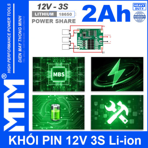 mach bao ve khoi pin 12v 10a 2000mah cao cap