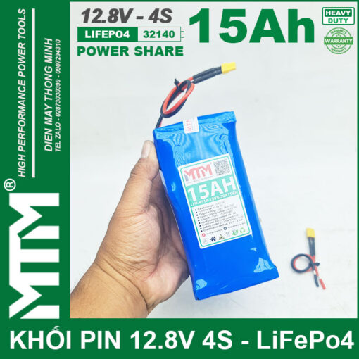 tren tay khoi pin 12v8 15Ah 30A 4S Mtm cell 32140