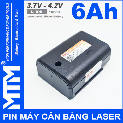 Pin may ban cot can bang laser 6Ah MTM phai