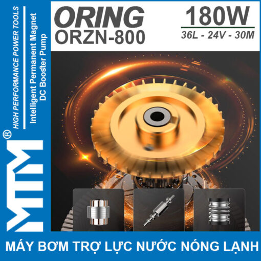 canh quat may bom tang ap tro luc nuoc nong lanh 24V 180W 36L 30M Oring ORZN 800 1