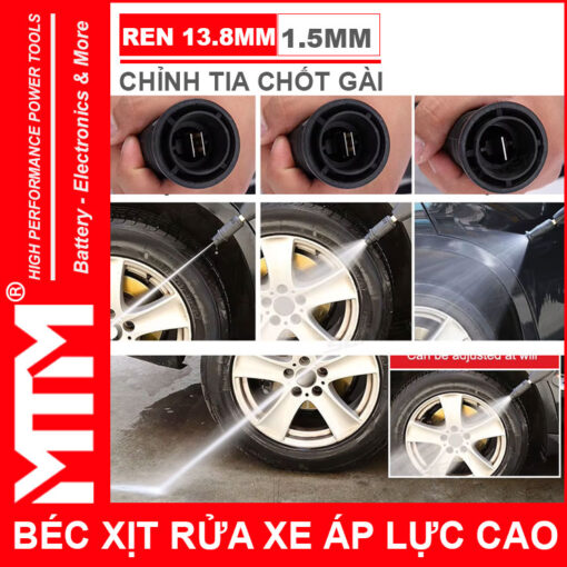 Bec xit rua xe ap luc cao chinh tia chot gai 1mm5 chinh tias mo vit