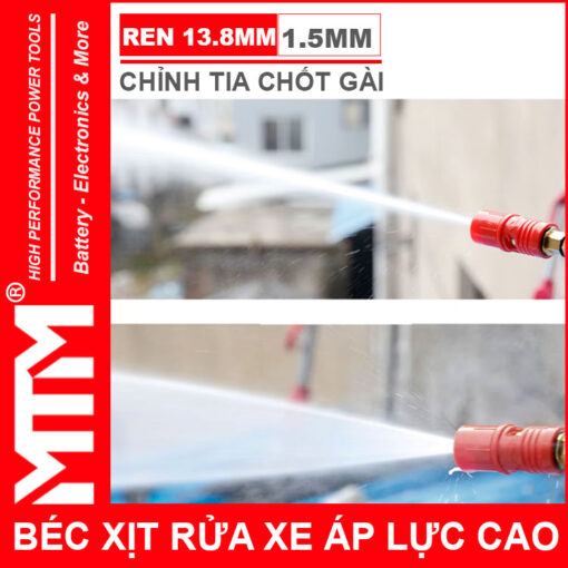 Bec xit rua xe ap luc cao chinh tia chot gai 1mm5 su dung