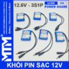 Khoi pin sac 12V 10A 3S1P jack DC MTM