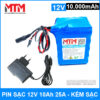 Pin sac 12v 10000mah 25A 3S5P kem sac